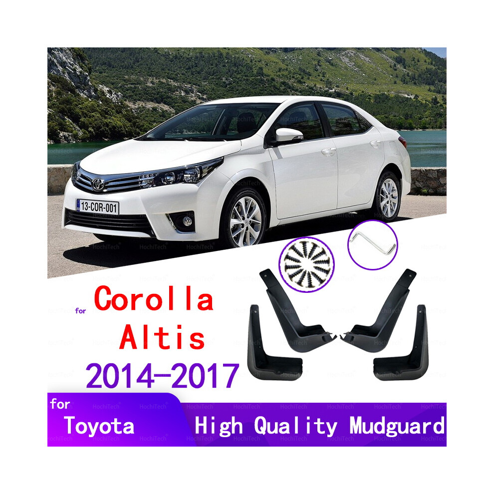 Car Mud Flaps For Toyota Corolla Altis E170 2014-2017 Mudguards Splash 9486291561825