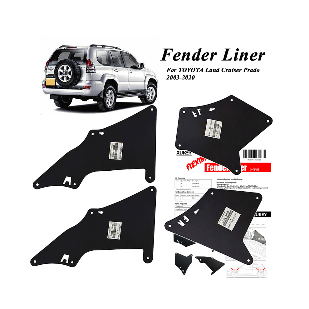 Mud Flaps For Toyota Land Cruiser Prado 03-20 Splash Guards Mudflaps Fender 9486291562495