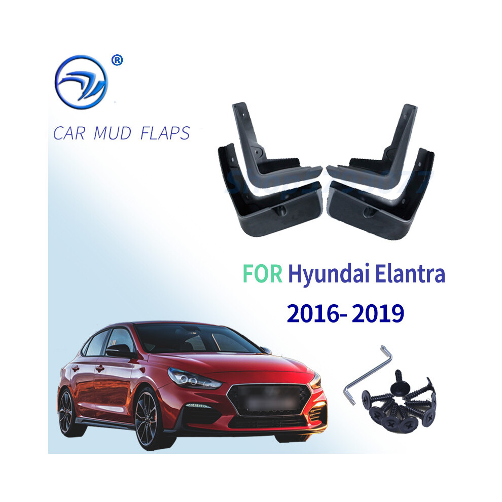 Set Car Mud Flaps Fit For Hyundai Elantra Avante Ad 2016-2019 Mudguard 9486291562709
