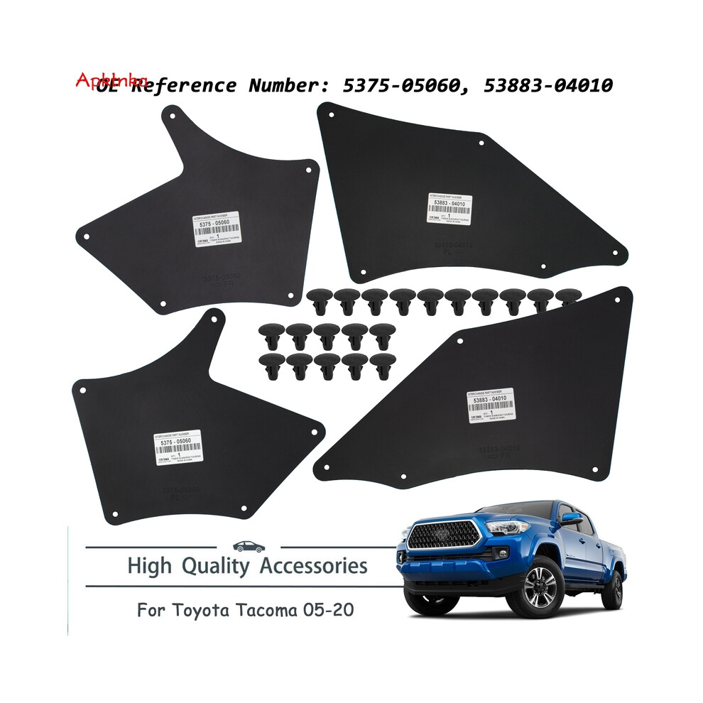 Apktnka Fender Liners Splash Shield For Toyota Tacoma 2005-2020 Apron 9486291562884