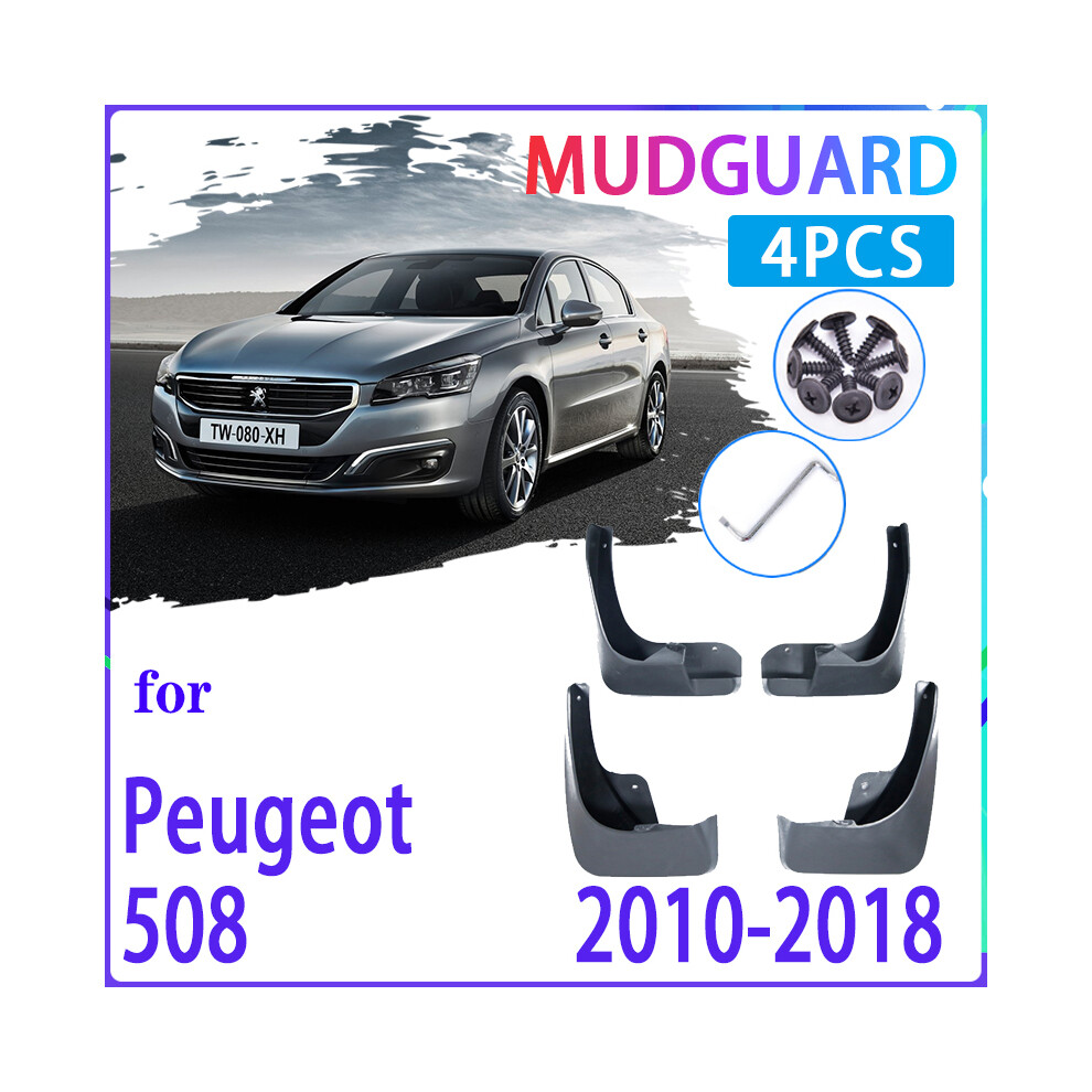 4 Pcs Car Mud Flaps For Peugeot 508 2010~2018 2011 2012 2013 2014 2015 9486291562938