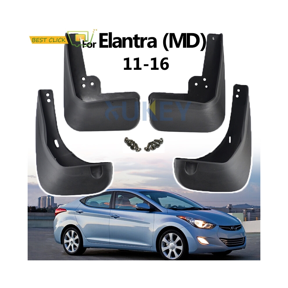Car Mudflaps For Hyundai Elantra Md 2011 2012 2013 2014 2015 2016 Mud 9486291563102