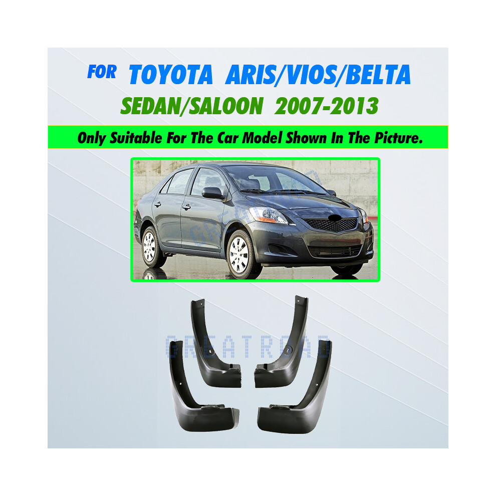 For Toyota Yaris Sedan Vios Limo Belta Mud Flaps 2007-2013 Mudflaps Splash 9486291563140