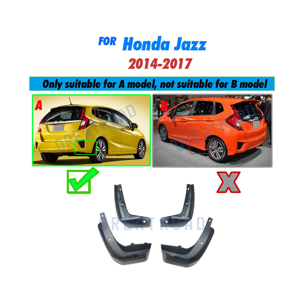Car Mud Flaps For Honda Fit Jazz Gk5 Mk3 2014 2015 2016 2017 Mudflaps 9486291563249