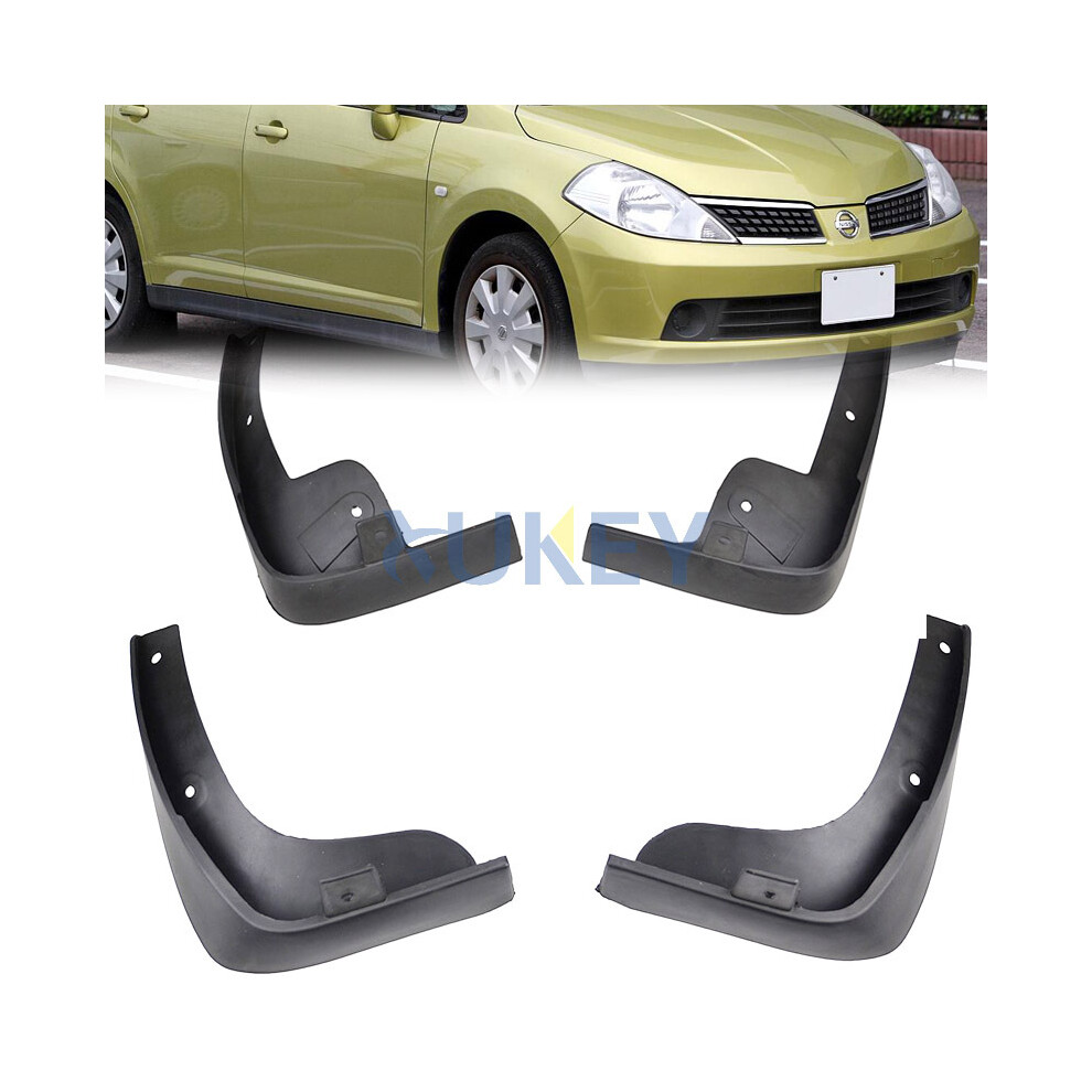 Car Mud Flaps For Nissan Tiida Versa C11 2007-2011 Hatch 2012 Hatchback 9486291563553
