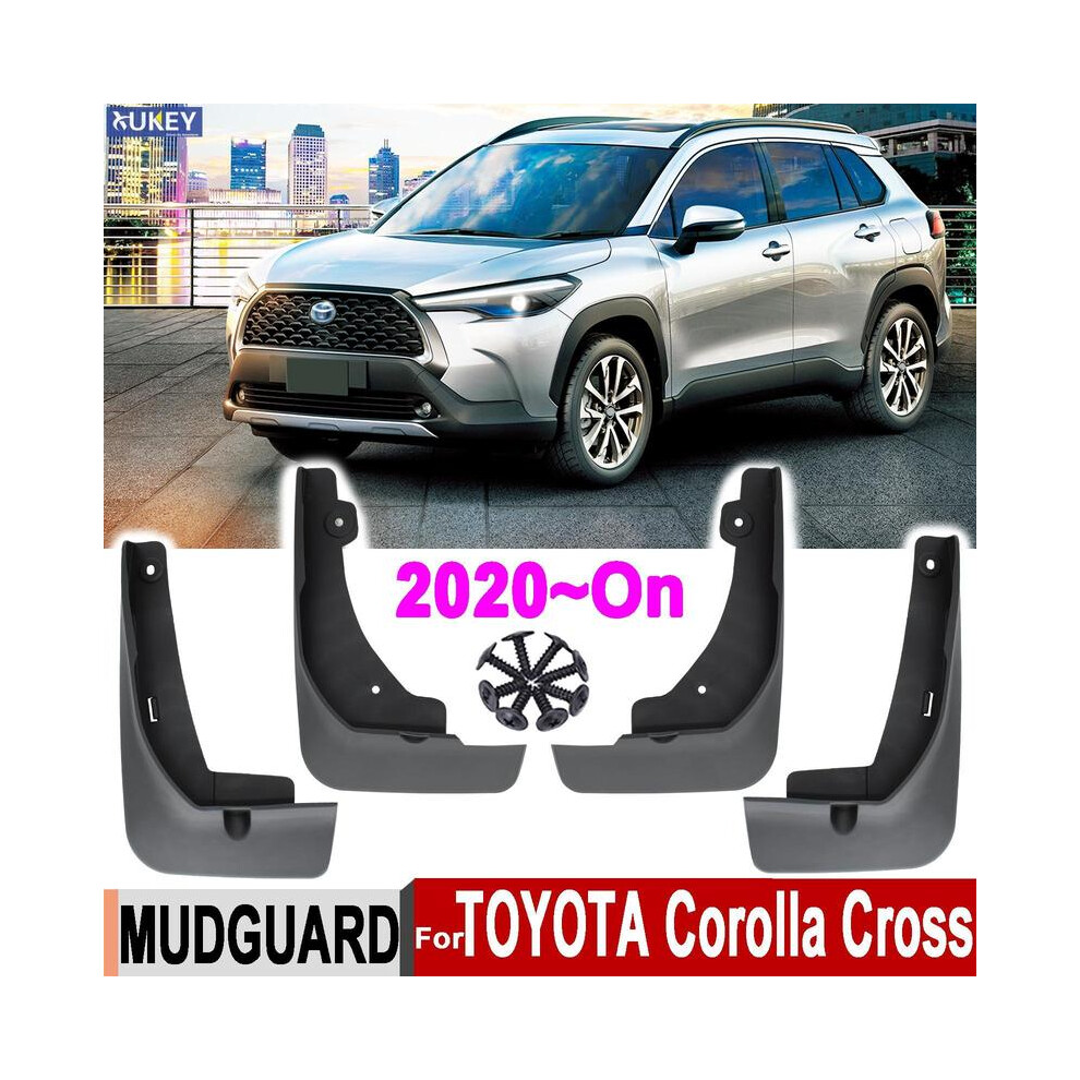4/Set Splash Guards For Toyota Corolla Cross 2020 2021 Mud Flaps Mudflaps 9486291563560