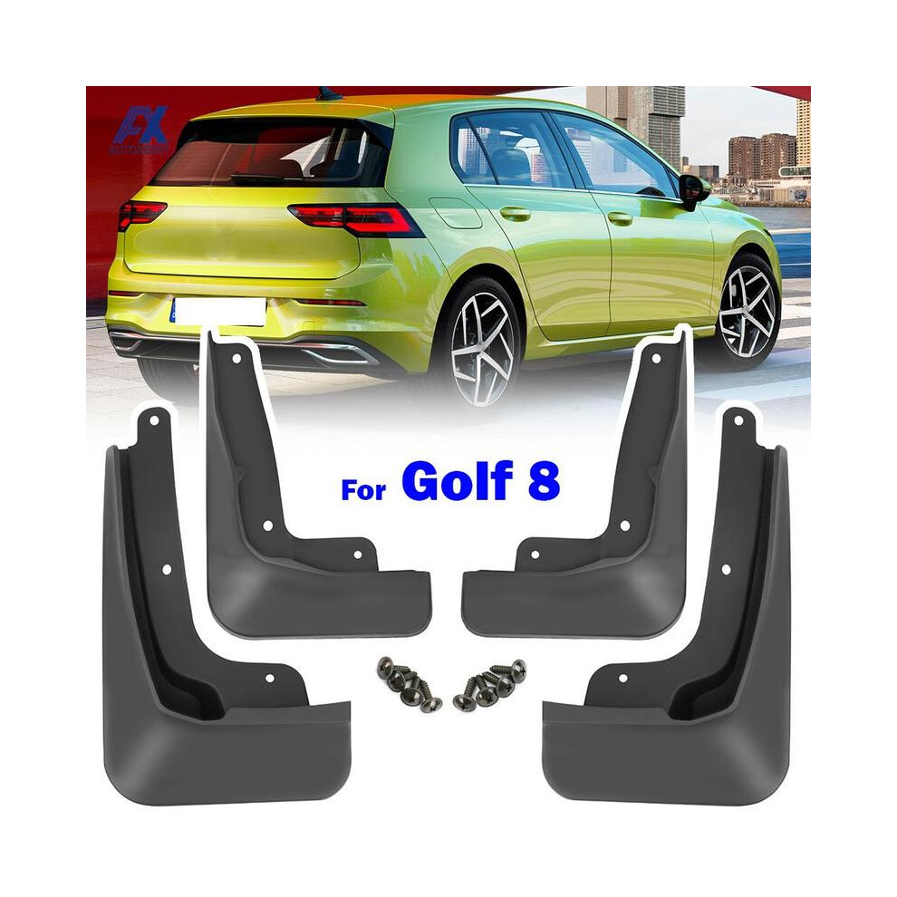 Set 4Pcs For Vw Golf Mk8 8 2020 2021 2022 Car Mudguards Mud Flaps Splash 9486291563713