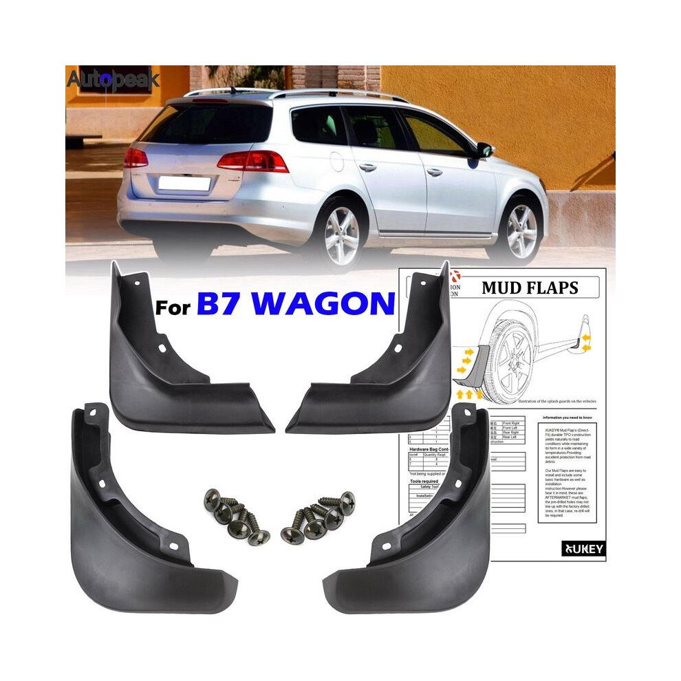 4X Car Mudflaps For Vw Passat B7 3C Variant Combi Estate 2011 - 2015 Mud 9486291563751