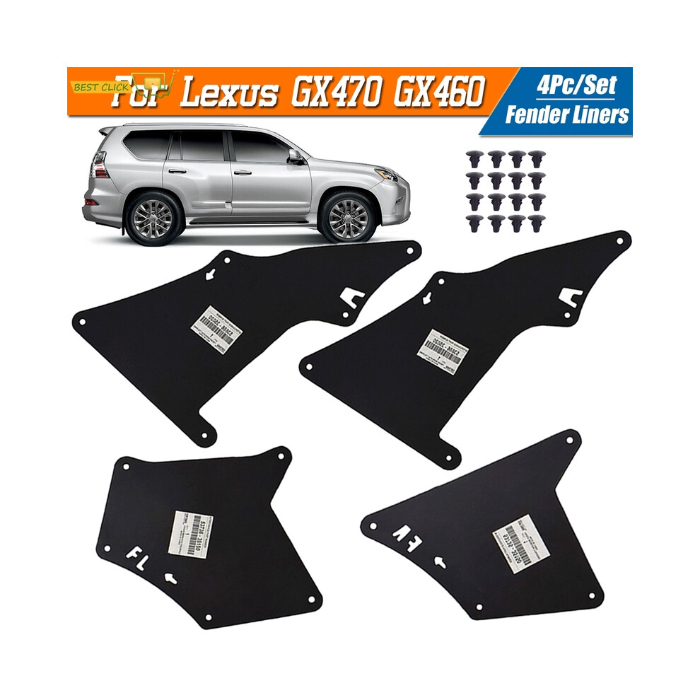Apron Seal Mud Flaps Shield For Lexus Gx470 Gx460 Gx 470 460 2003 - 2020 9486291563812