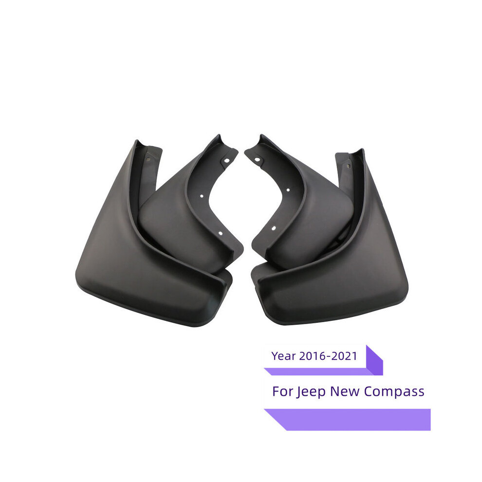 Mudguard For Jeep Compass 2017-2022 Front Rear 4Pcs Mudflaps Mudguards 9486291564505
