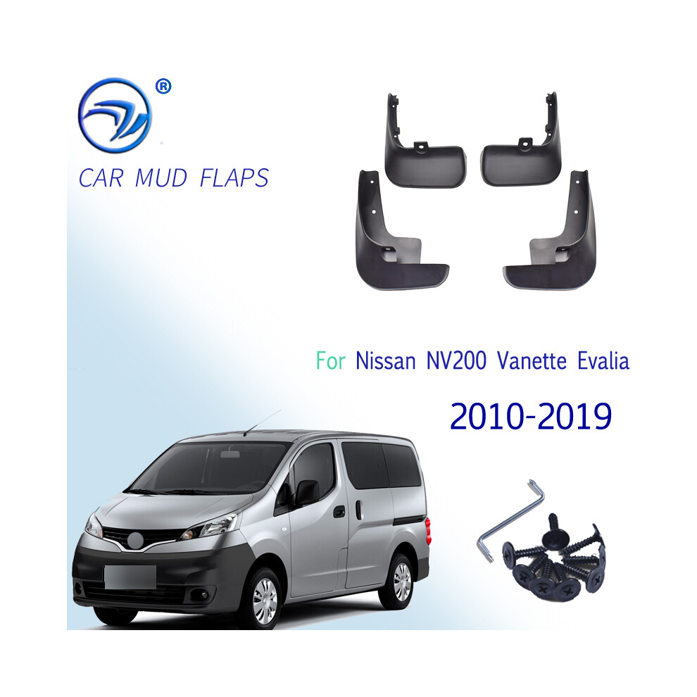 Set Molded Mudflaps For Nissan Nv200 Vanette Evalia 2010 - 2019 Mud Flaps 9486291564536