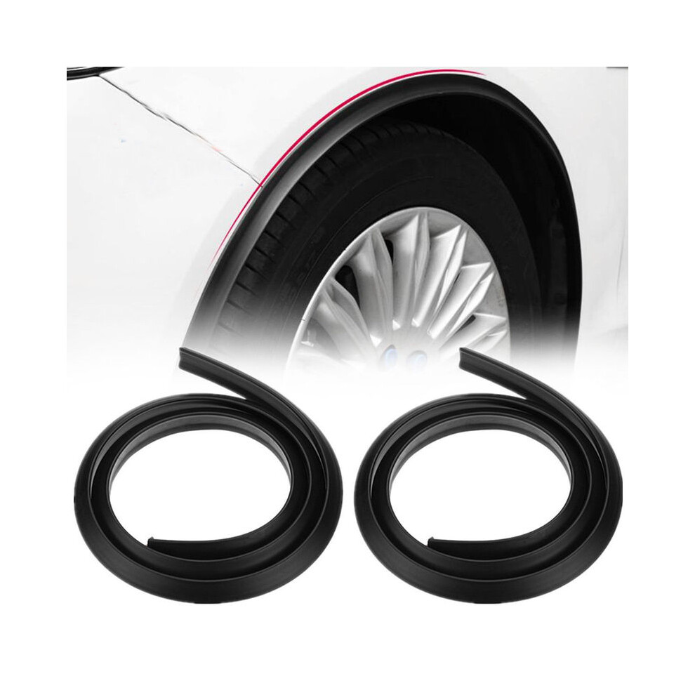 2Pcs Car Splash Guard Fender Flare Extension Wheel Eyebrow Moulding Trim 9486291564598