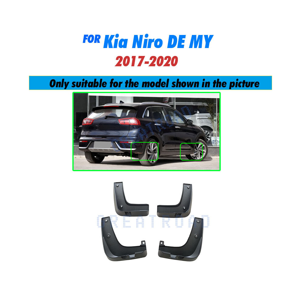 4Pcs Mudflaps For Kia Niro De My 2017 2018 2019 2020 Mud Flaps Splash 9486291564673
