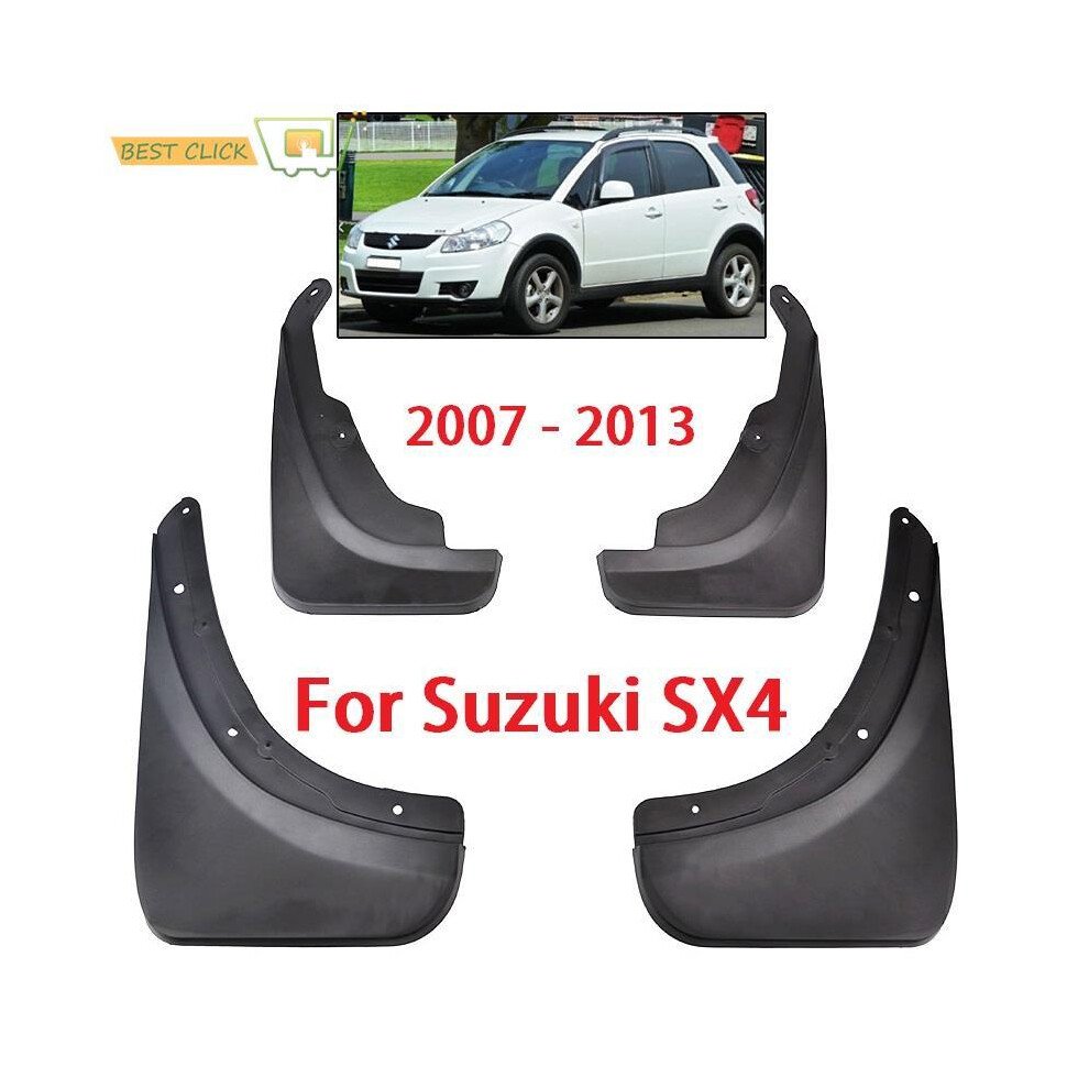 Set Molded Car Mud Flaps For Sui Sx4 Hatch 2007 2008 2009 2010 2011 2012 9486291564666