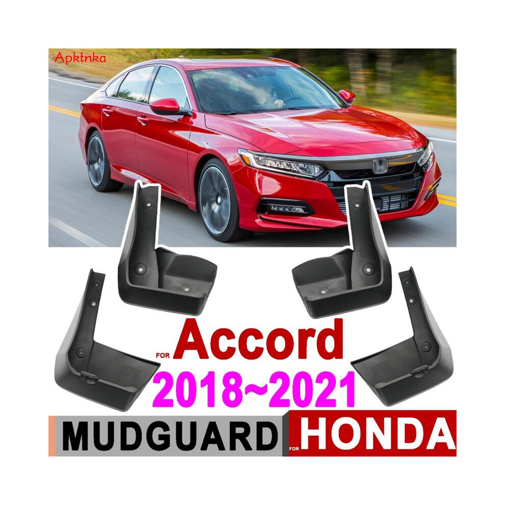 4Pcs Mud Flaps Fits For Honda Accord 2018 - 2021 10Th Gen 10 Mudflaps 9486291564901
