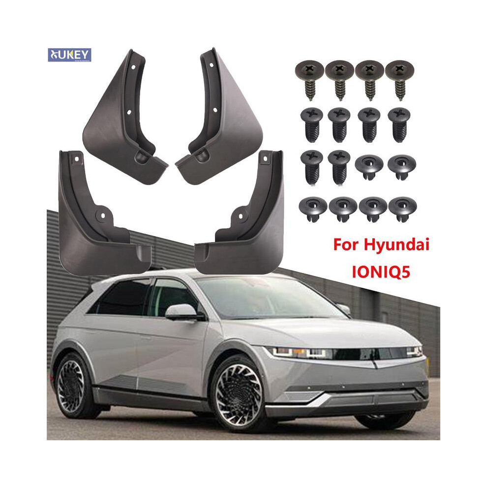 For Hyundai Ioniq5 Splash Guards Mudguards Fenders Mudflaps Mud Flaps Black 9486291565403