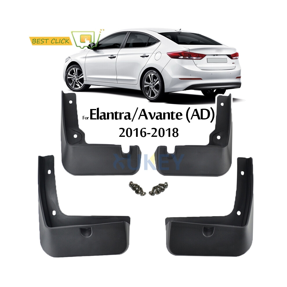 Set Molded Mud Flaps For Hyundai Elantra Avante Ad 2016 - 2018 Sedan Mudflaps 9486291565724