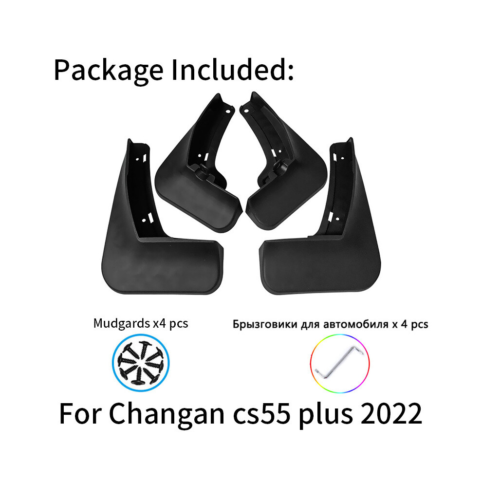 4Pcs Mudguards For Changan Cs55 Plus Mud Flaps 2022 Cars Fender Splash 9486291566110