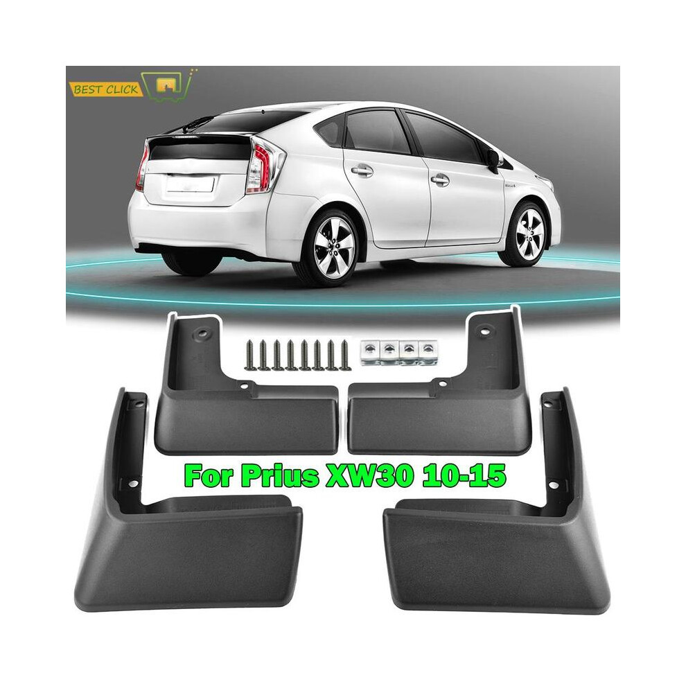 Set Molded Front Rear Car Mud Flaps For Toyota Prius 3 Xw30 2010 2011 9486291566547