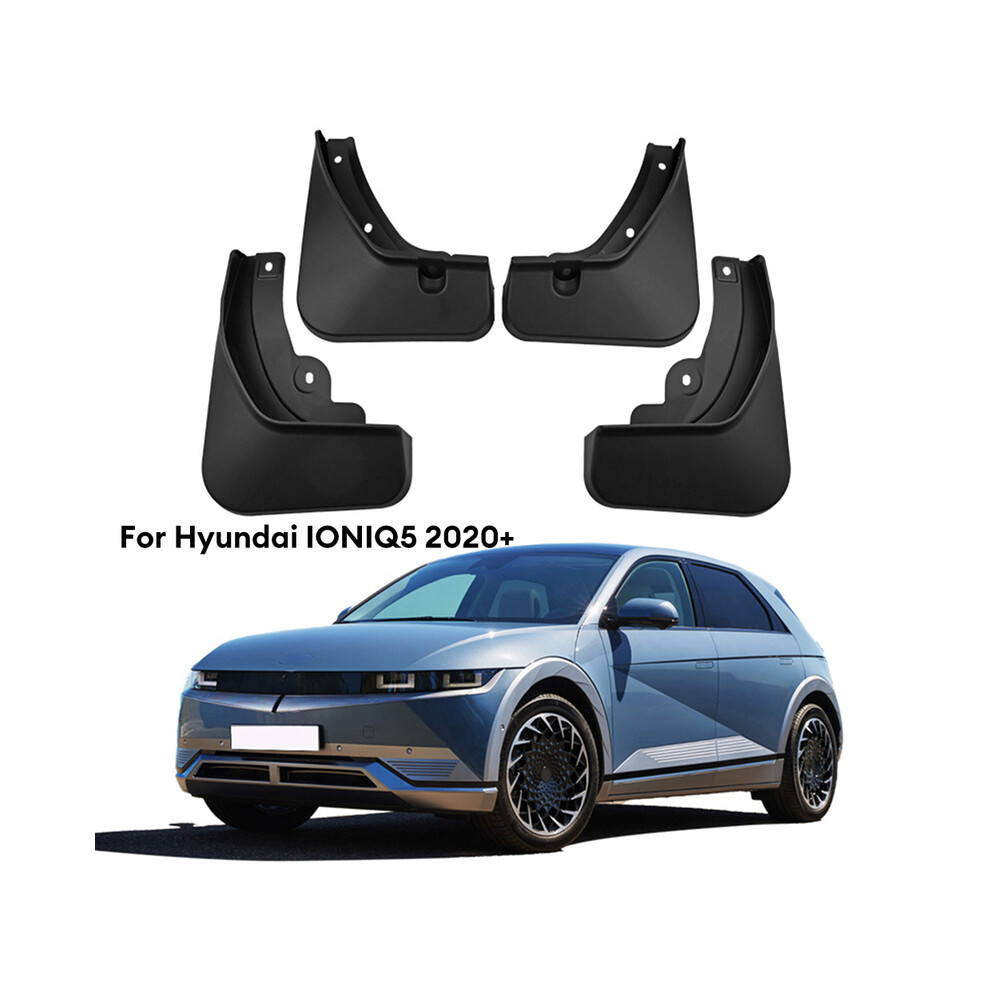 4Pcs Splash Guards Mud Flaps Guards For Hyundai Ioniq 5 2020+ Black/Light 9486291566677