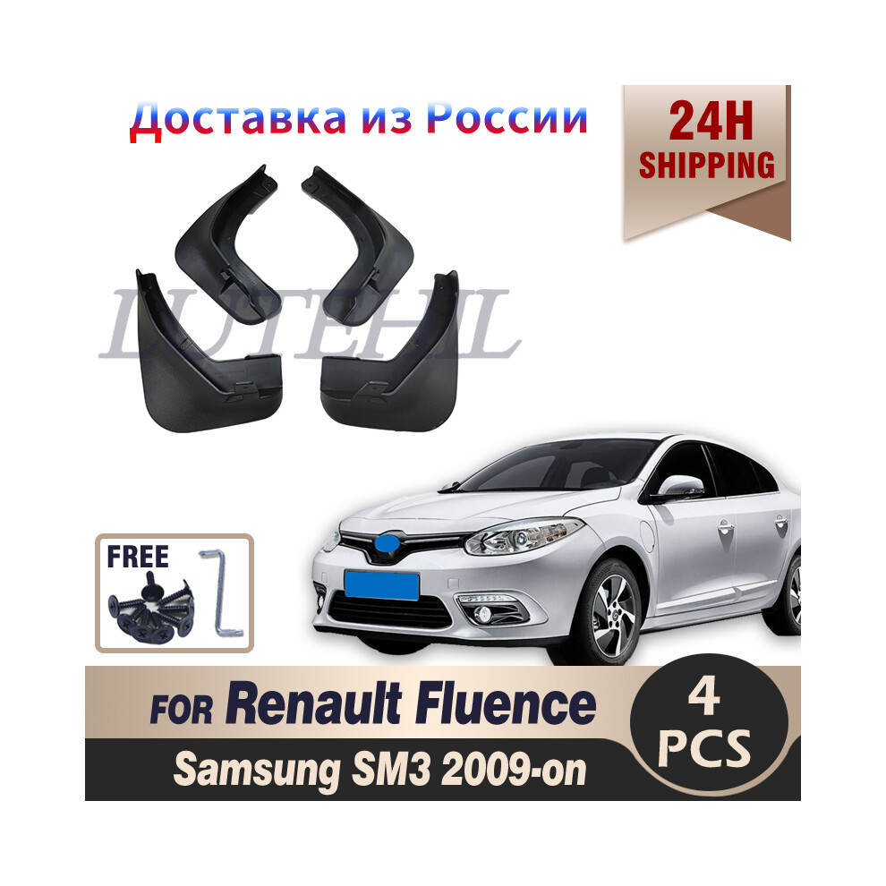 Oe Styled Molded Car Mud Flaps For Renault Fluence Samsung Sm3 2009-On 9486291566653