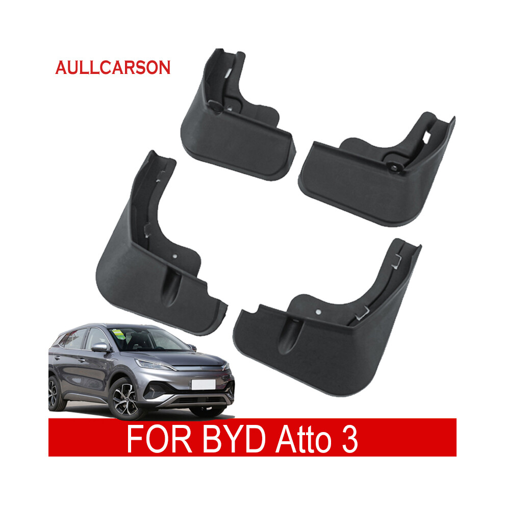 For Byd Atto 3 Ev 2022 2023 2024 Mud Flaps Auto Front Rear 4Pcs Mudguards 9486291566660