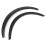 4PCS Universal Car Wheel Fender Flares Flexible Yet Durable Polyurethane 5