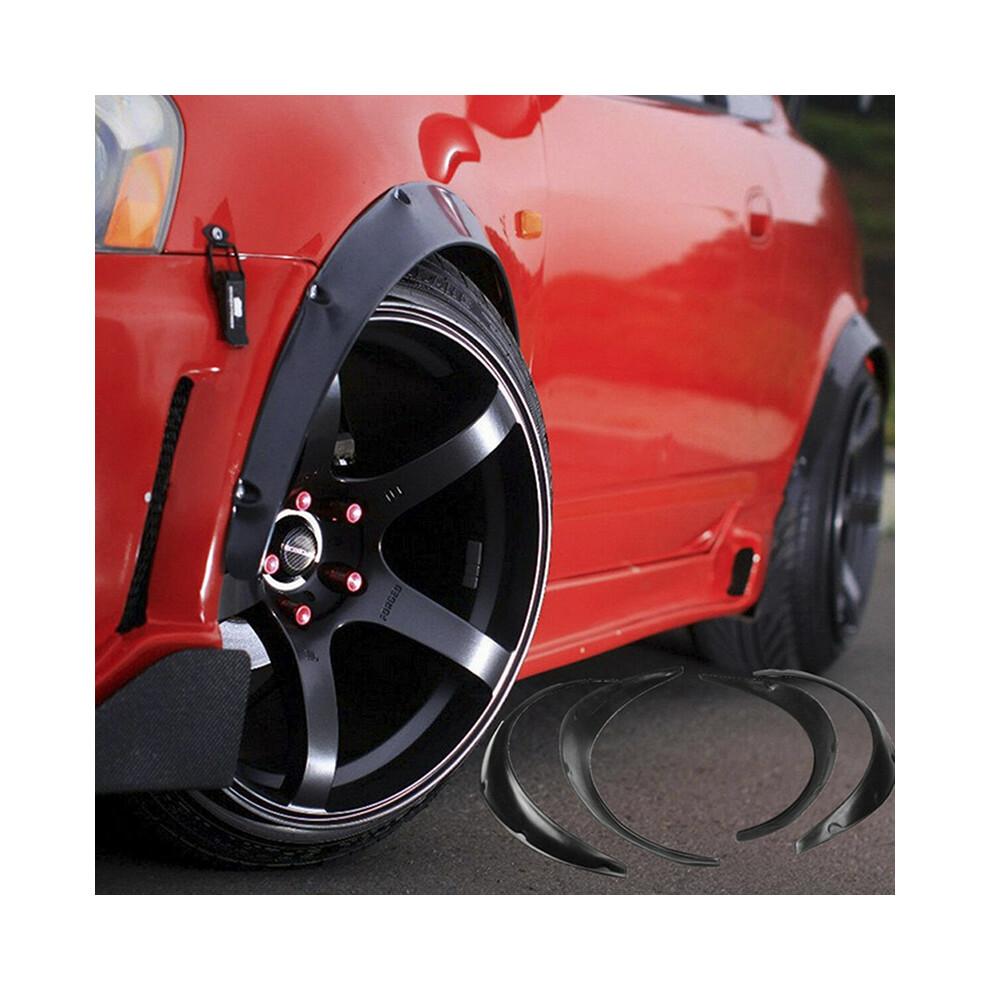4Pcs Universal Car Wheel Fender Flares Flexible Yet Durable Polyurethane 9486291566851