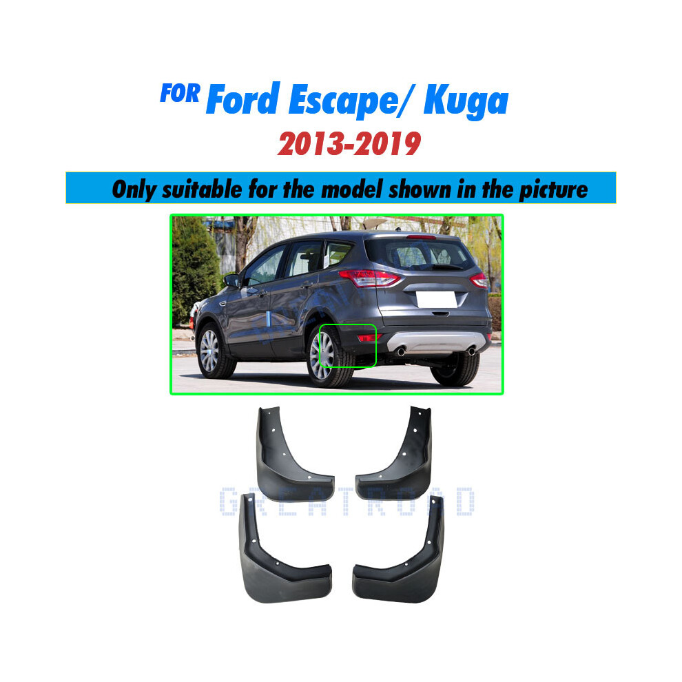 Set Mudflaps For Ford Kuga Escape 2013 2014 2015 2016 2017 2018 2019 Splash 9486291566912