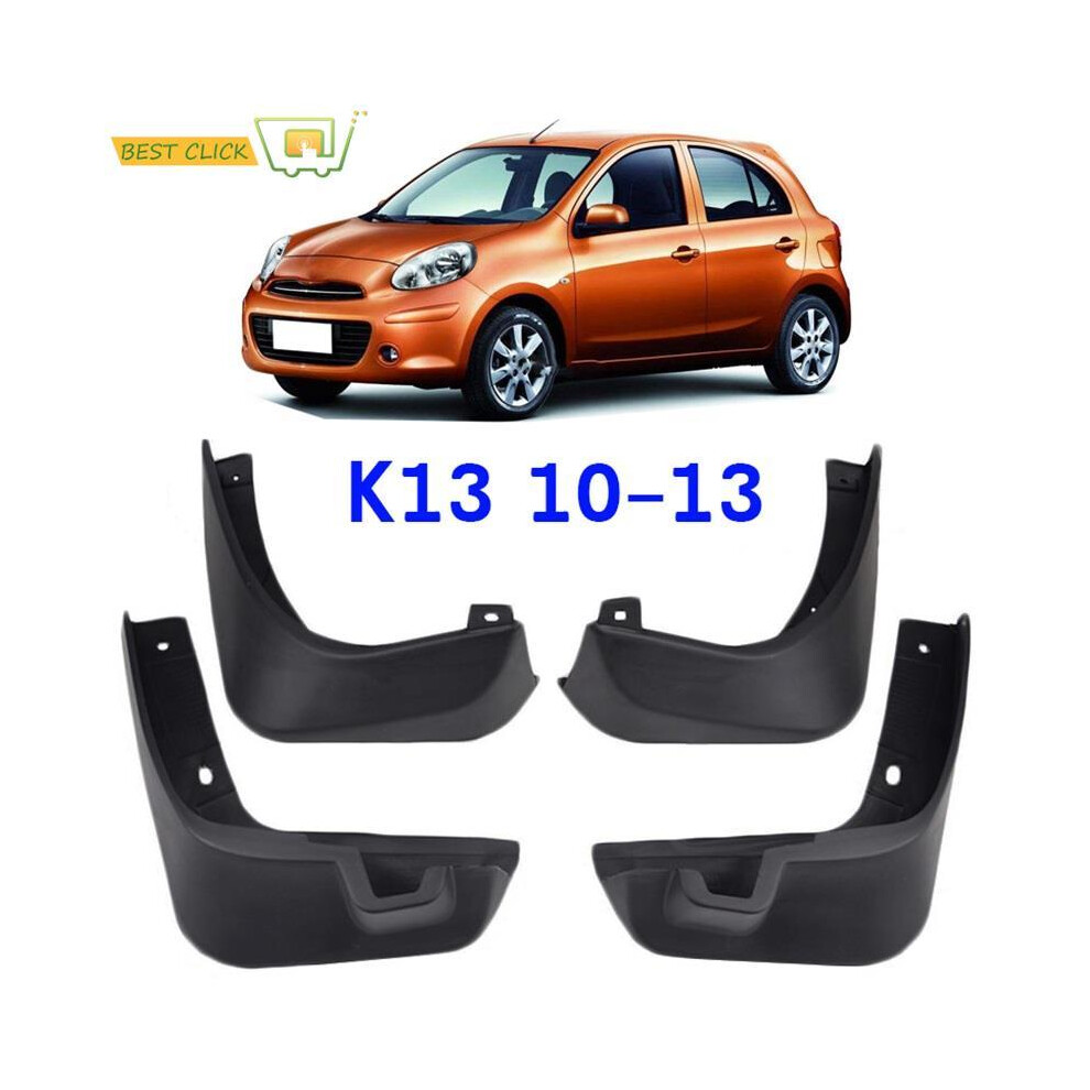For Nissan Micra / March K13 2010 2011 2012 2013 Front Rear Car Mud Flaps 9486291567001