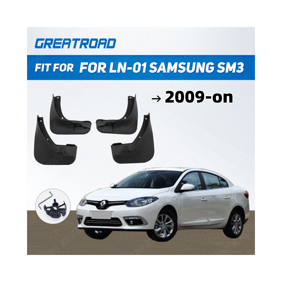 Oe Styled Molded Car Mud Flaps For Renault Fluence Samsung Sm3 2009-On 9486291567421