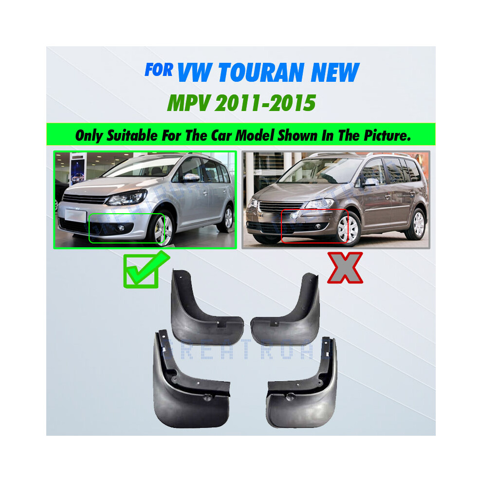Set Car Mud Flaps For Vw Touran 2011 - 2015 Mudflaps Splash Guards Mud 9486291568060