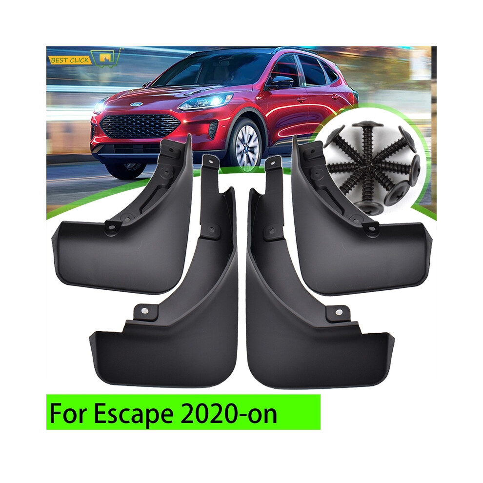 4Pcs Rally Mudflaps For Ford Escape Mk4 Kuga Mk3 2020 2021 Mud Flaps Splash 9486291568688