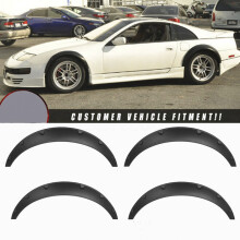 4Pcs Carbon Look Wheel Arch Fender Flares Cover Trim Mudguards Protective