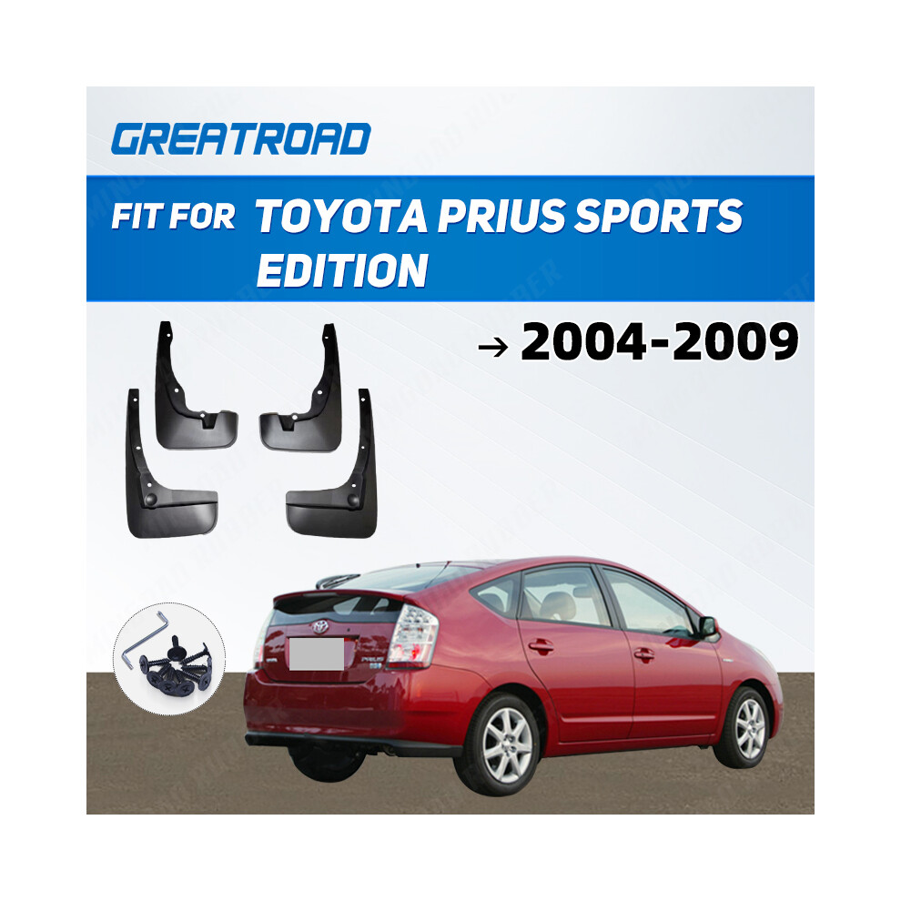 Car Mud Flaps For Toyota Prius Sports Edition 2004 2005 2006 2007 2008-2009 9486291569746