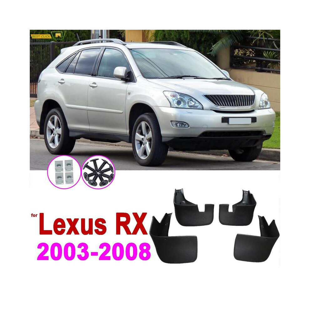 Car Mudguard For Lexus Harrier Rx300 Rx330 Rx350 Rx400h Xu30 2003 2004 Black 9486291569852