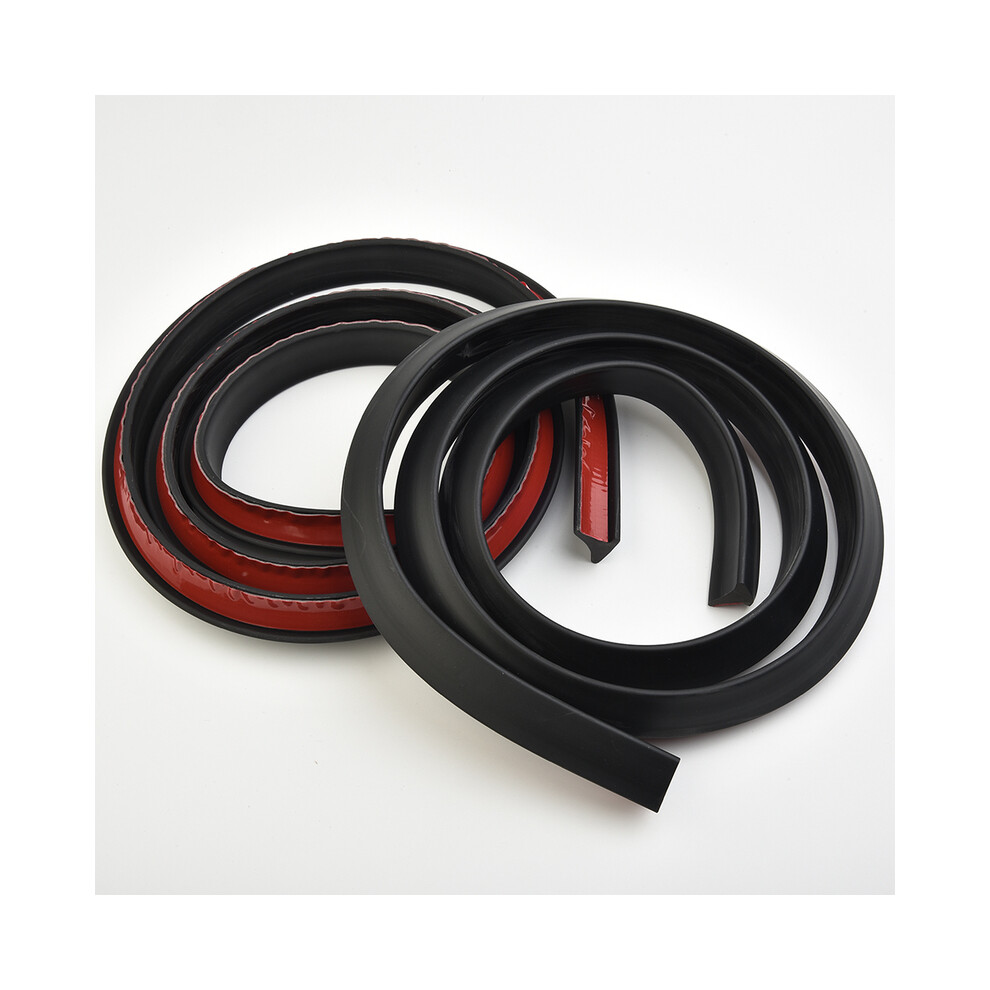 2Pcs 1.5M Car External Wheel Eyebrow Arch Trim Lips Strip Fender Extension 9486291569944