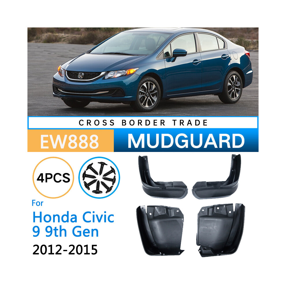 For Honda Civic 9 9Th Gen Fb Sedan 2012 2013 2014 2015 Car Fender Mudguard 9486291570339