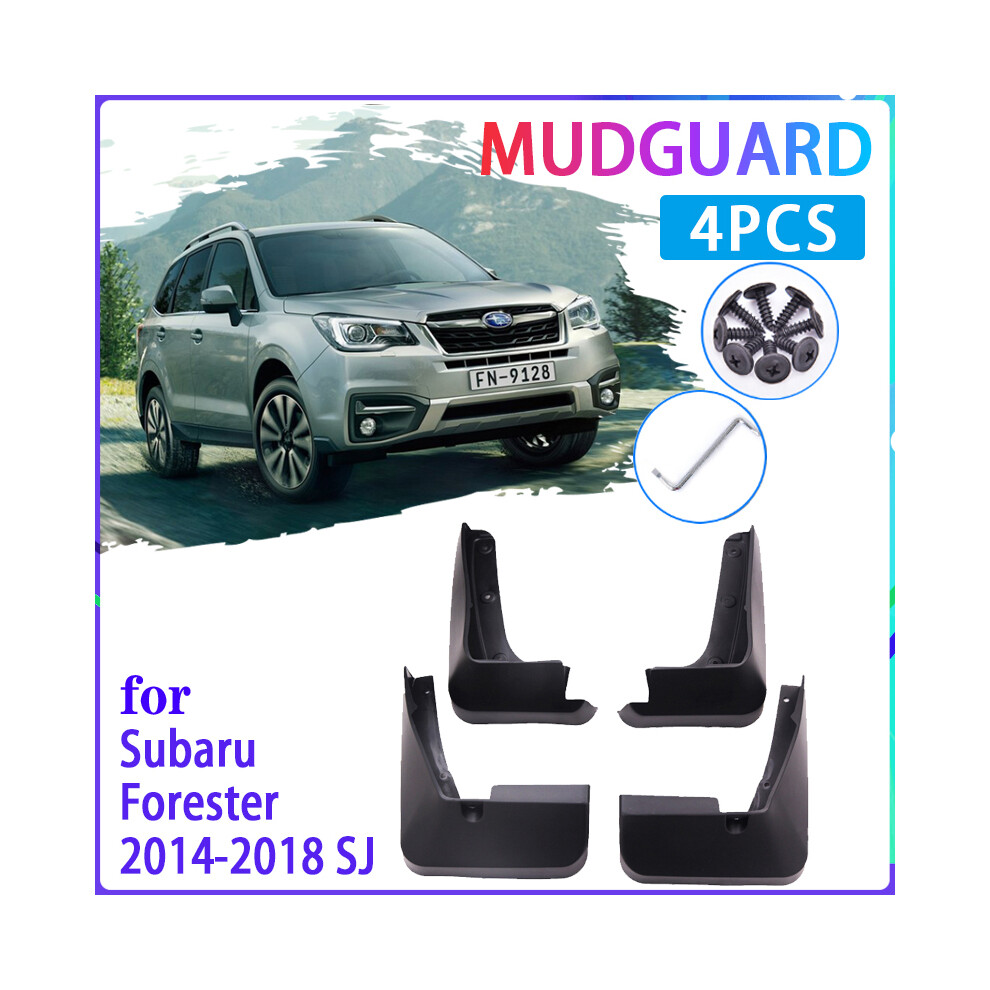 4 Pcs Car Mud Flaps For Subaru Forester Sj 2014~2018 2015 2016 2017 Mudguard 9486291570346