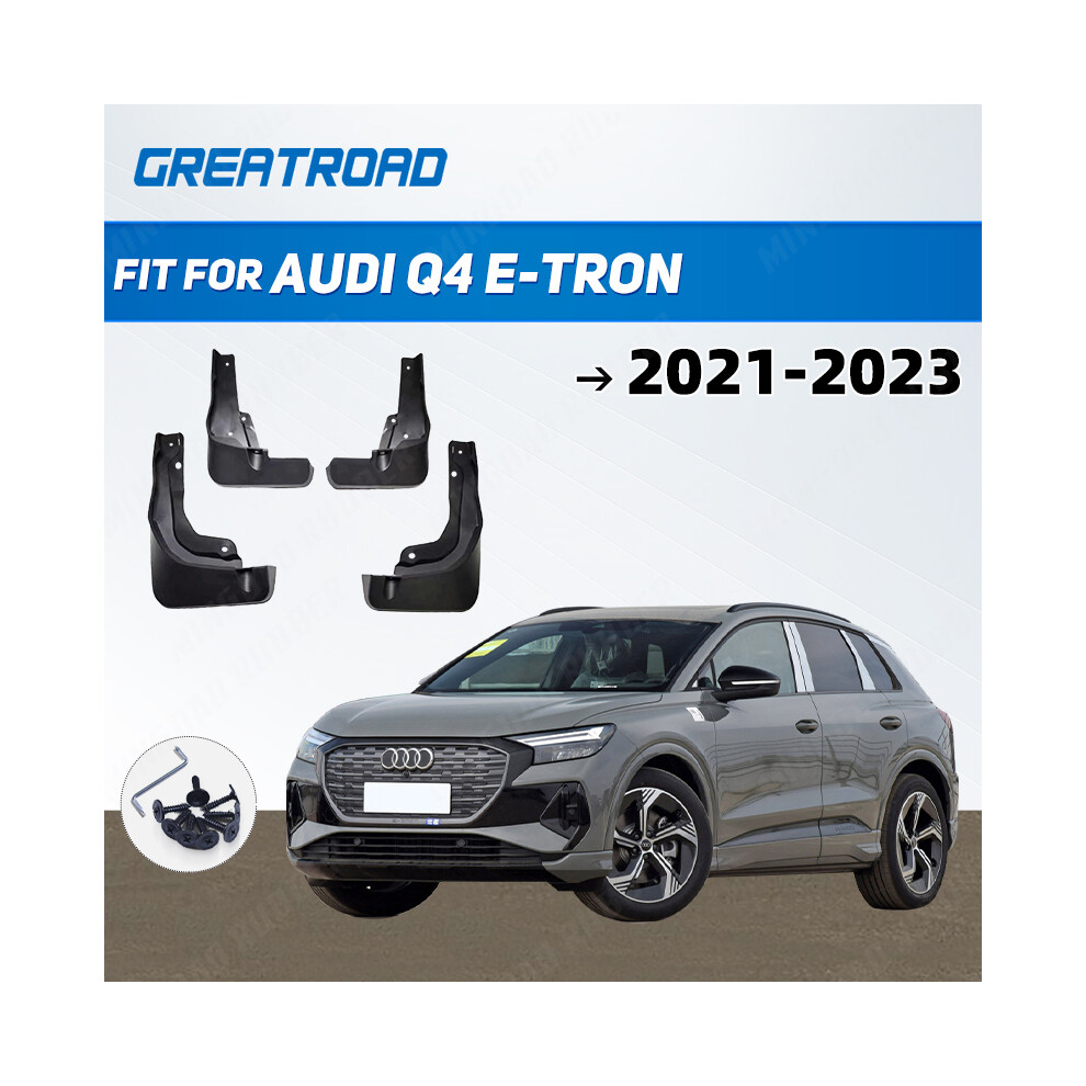 Car Mud Flaps For Audi Q4 E-Tron 2021 2022-2023 Mudflaps Splash Guards 9486291571053