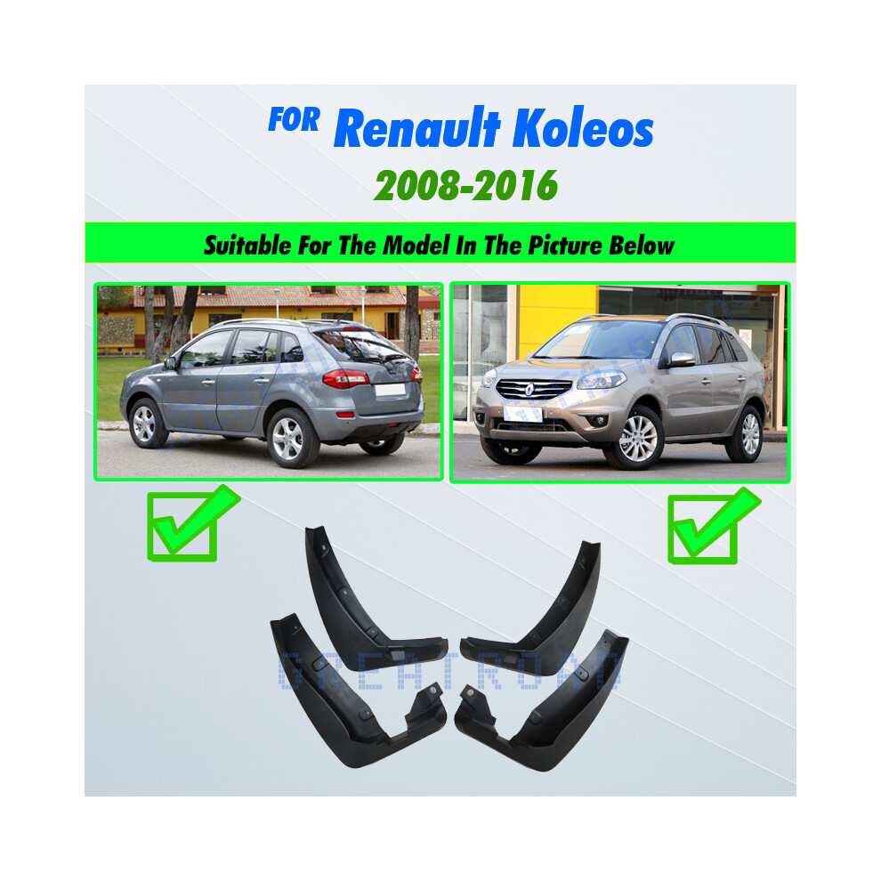 Front Rear Mud Flaps For Renault Koleos 1 2008-2016 For Fender Splash 9486291570858