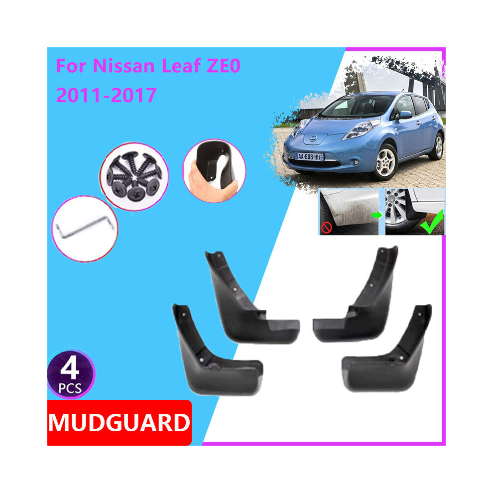 Car Fenders For Nissan Leaf Ze0 2011~2017 Rear Mudguards Mud Flap Wheels 9486291571800