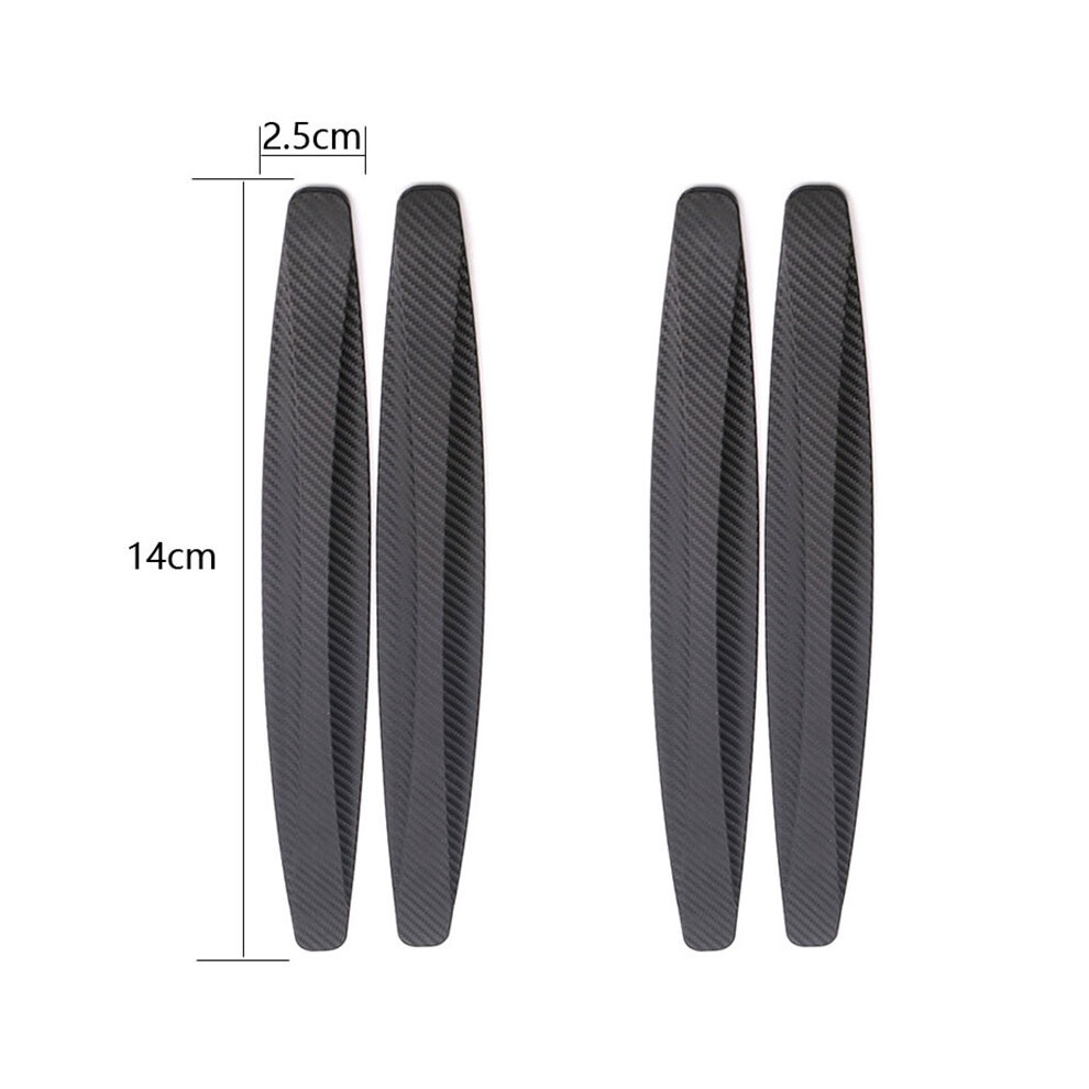 4Pcs 140X25mm Car Bumper Protector Corner Guard Anti-Scratch Strips Sticker 9486291577758