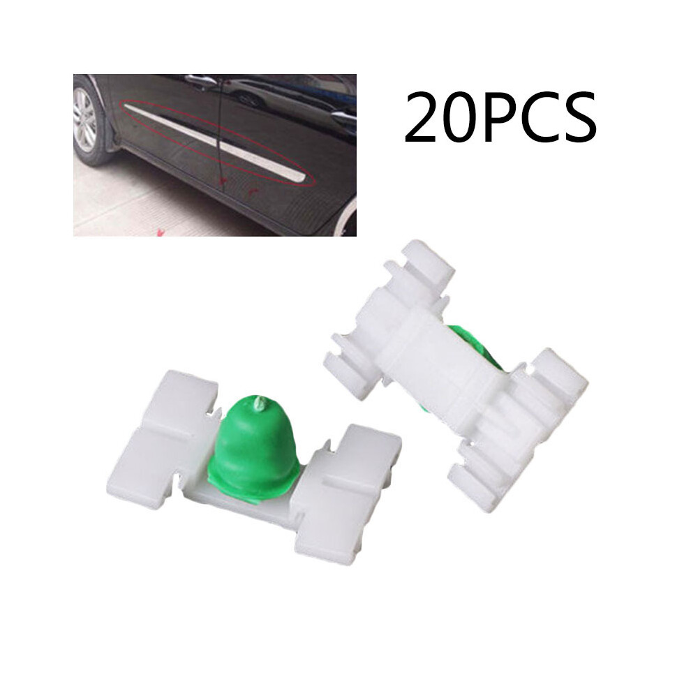 20*Car Door Bumper Strips Car Exterior Door Fender Moulding Trim Clip 9486291577796