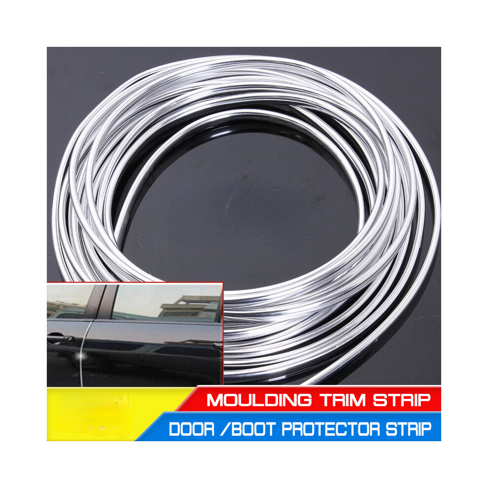 3M Car Door Chrome Moulding Trim Strip Edge Scratch Guard Protector Cover 9486291586033