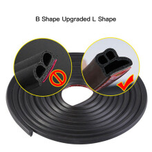 1Pcs 5M L Shape Seal Strip Car Door Hood Trunk Trim Edge Moulding Rubber