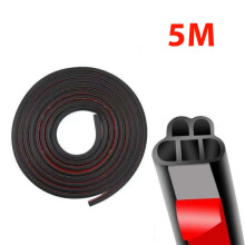 5 Meters Car Door Seal Strips Sticker L Type Weatherstrip Rubber Seals