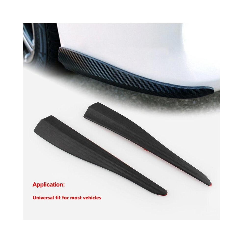 2Pcs Car Front Bumper Lip Protector Corner Guard Anti-Scratch Strips Sticker 9486291598425