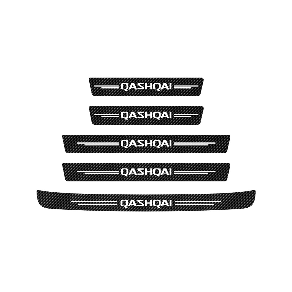 5Pcs/Set Car Door Threshold Sill Sticker For Nissan Qashqai J10 J11 J12 9486291599231