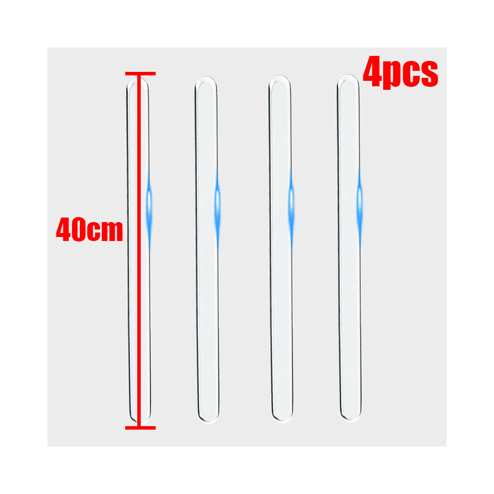 4Pcs Car Door Edge Protector Strip Transparent Anti Collision Sticker 9486291604317